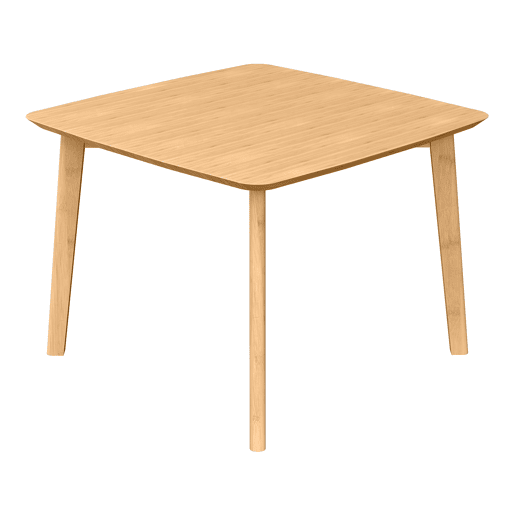Mesa de apoio Haad quadrado bambu 45x50x50 cm Natural en.casa