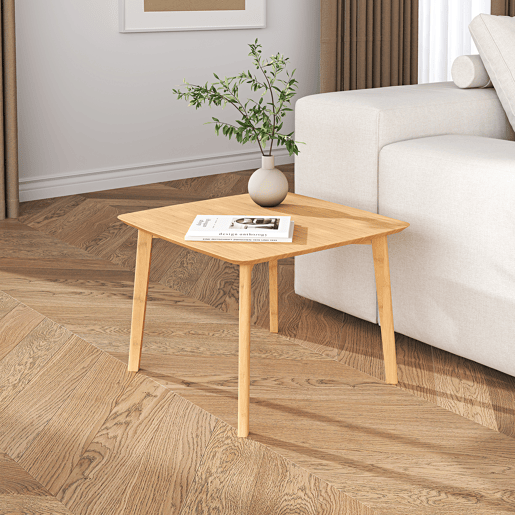 Mesa de apoio Haad quadrado bambu 45x50x50 cm Natural en.casa