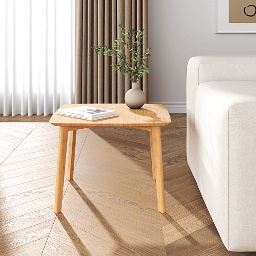 Mesa de apoio Haad quadrado bambu 45x50x50 cm Natural en.casa