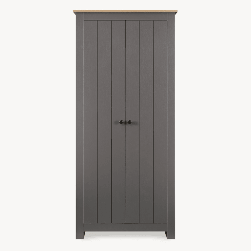 Roupeiro Trorjam com 2 portas 175x80x52 cm CinzentoCarvalho en.casa