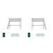 Cama alta de madera N02 90x190 Cama alta de madera N02 90x190 Blanco/ Gris