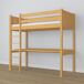 Cama alta de madera con escritorio N06 90x200 Cama alta de madera con escritorio N06 90x200 Pino