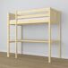 Cama alta de madera con escritorio N06 100x200 Cama alta de madera con escritorio N06 100x200 Pino