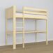 Cama alta de madera con escritorio N06 100x200 Cama alta de madera con escritorio N06 100x200 Pino