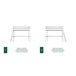 Cama alta de madera N02 80x200 Cama alta de madera N02 80x200 Blanco/ Gris