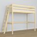 Cama alta de madera N02 90x190 Cama alta de madera N02 90x190 Pino