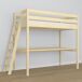 Cama alta de madera con escritorio N02 120x180 Cama alta de madera con escritorio N02 120x180 Pino