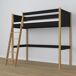 Cama alta de madera N04 90x190 Cama alta de madera N04 90x190 Negro