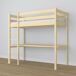 Cama alta de madera con escritorio N05 80x200 Cama alta de madera con escritorio N05 80x200 Pino