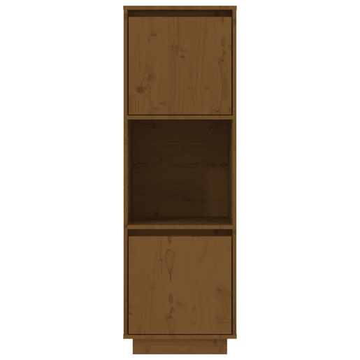 Armário alto - Bufete - Móvel de apoio 38x35x117 cm pinho maciço castanho mel pt551