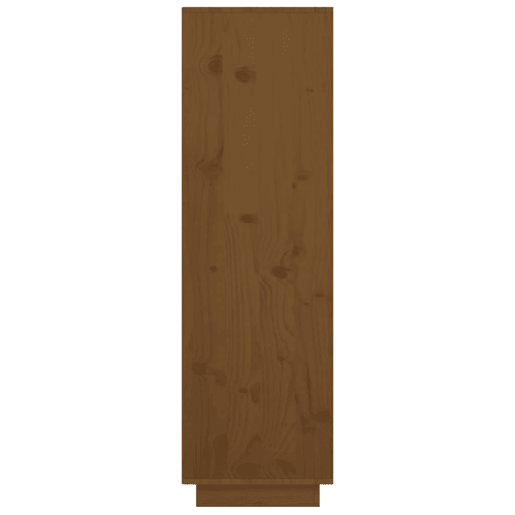 Armário alto - Bufete - Móvel de apoio 38x35x117 cm pinho maciço castanho mel pt551