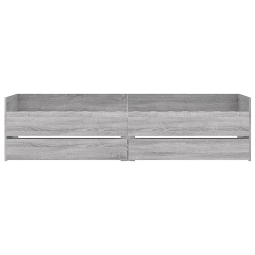 Estrutura de cama de solteiro para adultos com gavetas 100x200 cm cinzento sonoma Estrutura de cama de solteiro para adultos com gavetas 100x200 cm cinzento sonoma