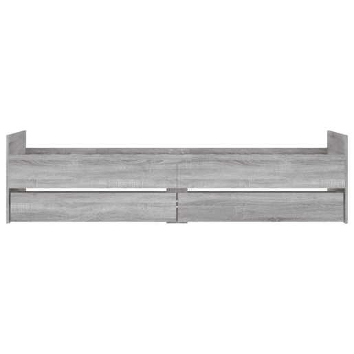 Estrutura de cama de solteiro para adultos com gavetas 90x200 cm cinzento sonoma Estrutura de cama de solteiro para adultos com gavetas 90x200 cm cinzento sonoma