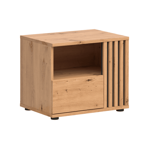 Mesa de cabeceira Ezra Wood 1 gaveta lado direito