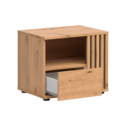Mesa de cabeceira Ezra Wood 1 gaveta lado direito