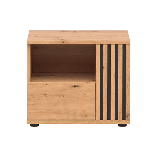 Mesa de cabeceira Ezra Wood 1 gaveta lado direito