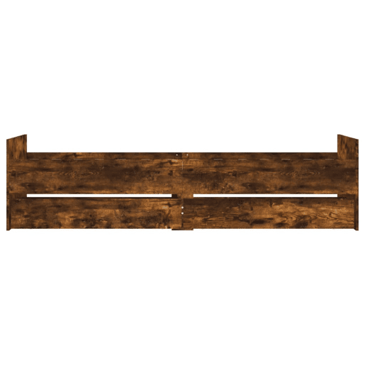 Estrutura de cama de solteiro para adultos com gavetas 90x190 cm carvalho fumado Estrutura de cama de solteiro para adultos com gavetas 90x190 cm carvalho fumado