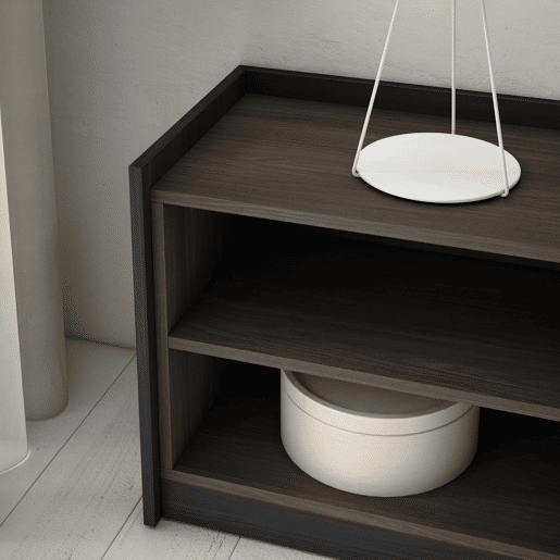 Móvel de TV, Muito espaço de arrumação, 310x37x50 cm, Para televisores até 80, Estante para TV, Estilo moderno, Carvalho escuro e Preto Móvel de TV, Muito espaço de arrumação, 310x37x50 cm, Para televisores até 80, Estante para TV, Estilo moderno, Carvalho escuro e Preto