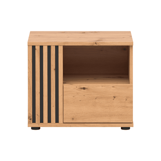 Mesa de cabeceira Ezra Wood 1 gaveta lado esquerdo