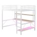 Cama alta para niños 145x204 Cama alta para niños 145x204 Blanco
