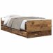 Estructura de cama individual para adultos 93x203 Estructura de cama individual para adultos 93x203 Gris