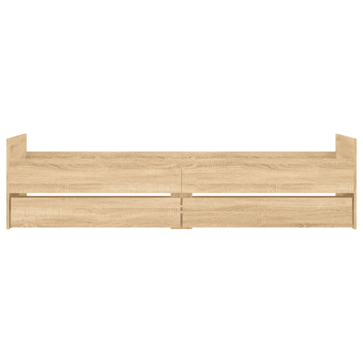 Estrutura de cama de solteiro para adultos com gavetas 90x200 cm carvalho sonoma Estrutura de cama de solteiro para adultos com gavetas 90x200 cm carvalho sonoma