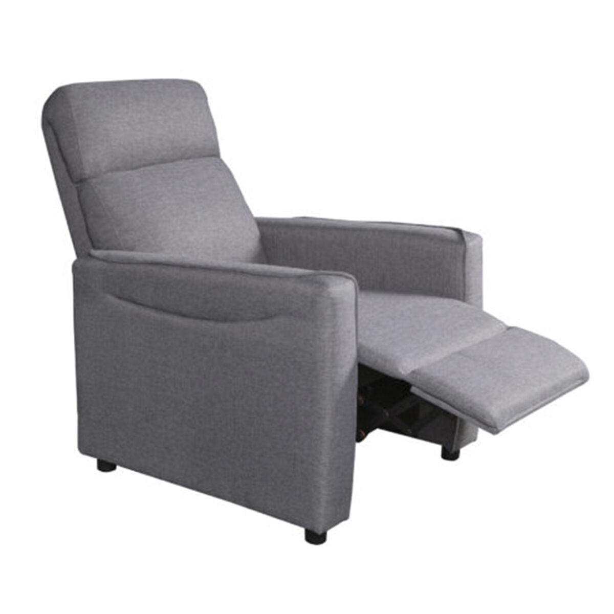 Butaca relax romy reclinable | gris | mayor confort y diseño moderno | 72x100x85 cm