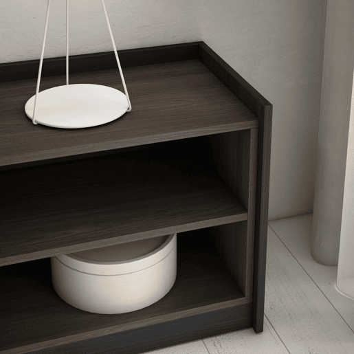 Móvel de TV, Muito espaço de arrumação, 310x37x50 cm, Para televisores até 80, Estante para TV, Estilo moderno, Carvalho escuro e Preto Móvel de TV, Muito espaço de arrumação, 310x37x50 cm, Para televisores até 80, Estante para TV, Estilo moderno, Carvalho escuro e Preto