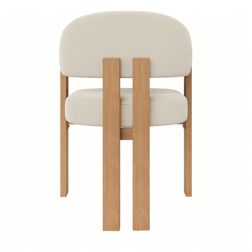 Cadeira de jantar ergonómica (2 unidades) u2013 estofada, pés de ferro resistentes, design em madeira u2013 Bege, Natural Cadeira de jantar ergonómica (2 unidades) u2013 estofada, pés de ferro resistentes, design em madeira u2013 Bege, Natural