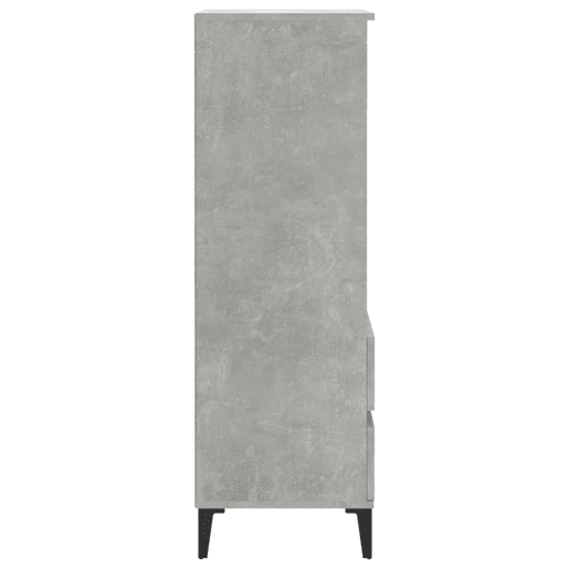 Armário alto - Bufete - Móvel de apoio 40x36x110cm derivados de madeira cinzento cimento pt854