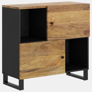 Aparador - Bufete - Móvei de apoio c 2 portas 80x33x75 cm madeira de mangueira maciça pt1690