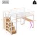 Cama alta para niños 145x253 Cama alta para niños 145x253 Blanco