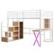 Cama alta para niños 145x253 Cama alta para niños 145x253 Blanco