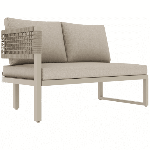 Conjunto de mobiliário de jardim - 8-10 pessoas - sofá de jardim com grande mesa de jantar em madeira plástica, corda, pés ajustáveis, almofadas incluídas - bege