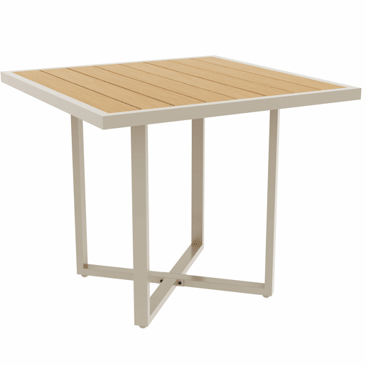 Conjunto de mobiliário de jardim - 8-10 pessoas - sofá de jardim com grande mesa de jantar em madeira plástica, corda, pés ajustáveis, almofadas incluídas - bege