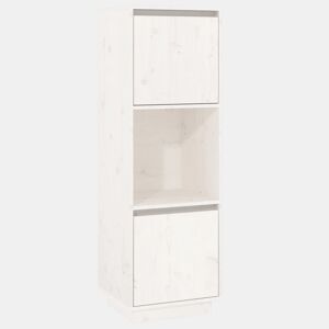 Armário alto - Bufete - Móvel de apoio 38x35x117 cm pinho maciço branco pt543