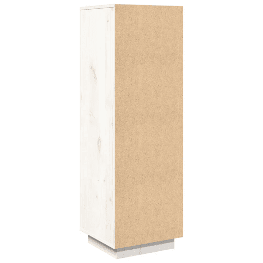 Armário alto - Bufete - Móvel de apoio 38x35x117 cm pinho maciço branco pt543