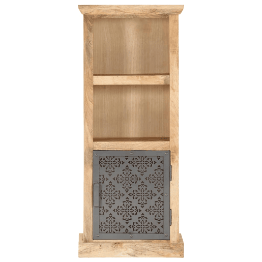 Armário alto - Bufete - Móvei de apoio com porta 45x32x110 cm madeira de mangueira maciça pt2129 Armário alto - Bufete - Móvei de apoio com porta 45x32x110 cm madeira de mangueira maciça pt2129