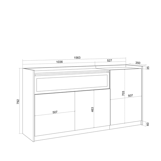 Aparador sala de jantar, Sala, Cozinha, Entrada, TV, 156x37x80 cm, 3 Portas, Lareira eléctrica, Estilo moderno, Preto e Carvalho Aparador sala de jantar, Sala, Cozinha, Entrada, TV, 156x37x80 cm, 3 Portas, Lareira eléctrica, Estilo moderno, Preto e Carvalho