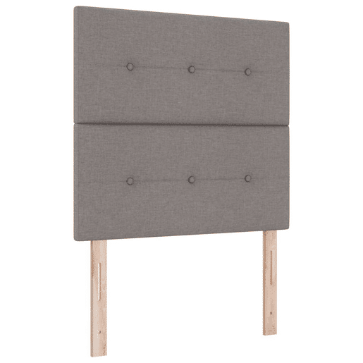 Estrutura de cama de solteiro Design, Cinzento-acastanhado 80 x 200 cm tecido