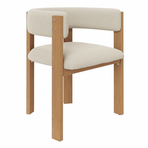 Cadeira de jantar (2 unidades) - ergonómica, almofadada, pés em ferro, fácil de limpar - bege e natural Cadeira de jantar (2 unidades) - ergonómica, almofadada, pés em ferro, fácil de limpar - bege e natural