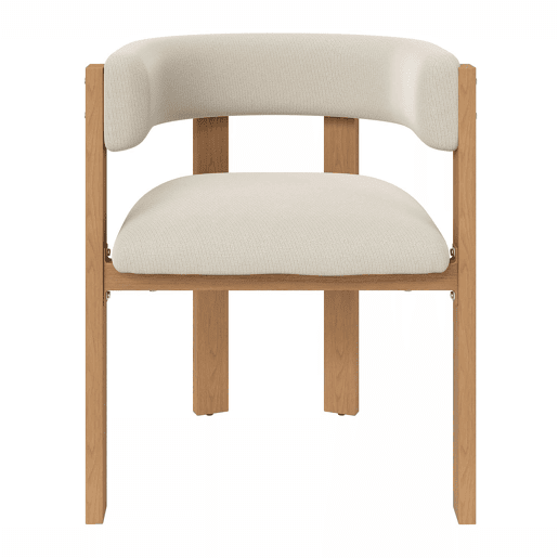 Cadeira de jantar (2 unidades) - ergonómica, almofadada, pés em ferro, fácil de limpar - bege e natural Cadeira de jantar (2 unidades) - ergonómica, almofadada, pés em ferro, fácil de limpar - bege e natural