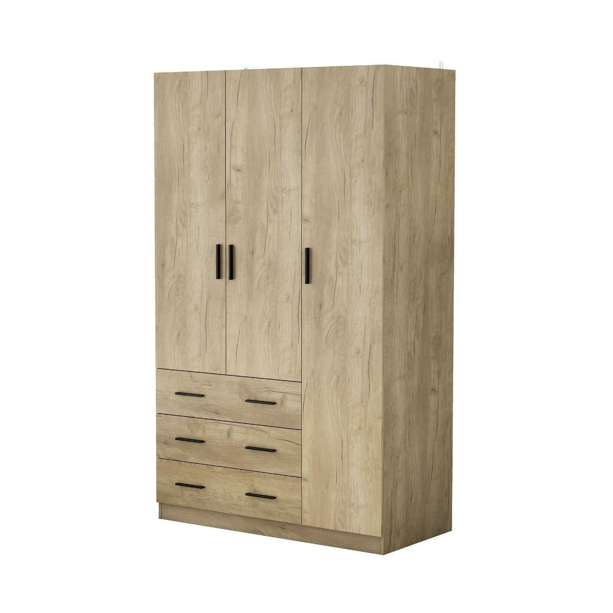 Armario Nortes  puertas con  cajones 120 Natural