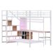 Cama alta para niños 247x144 Cama alta para niños 247x144 Blanco