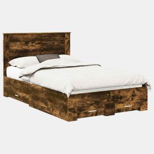 Estrutura da Cama de casal moderno para adultos com gaveta com cabeceira Madeira processada