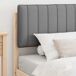 Estructura de cama simple para adultos 105x205 Estructura de cama simple para adultos 105x205 Blanco/ Gris Claro