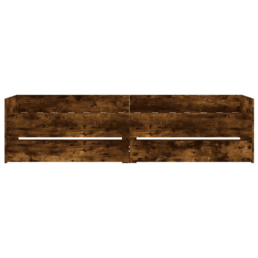 Estrutura de cama de solteiro para adultos com gavetas 90x200 cm carvalho fumado Estrutura de cama de solteiro para adultos com gavetas 90x200 cm carvalho fumado