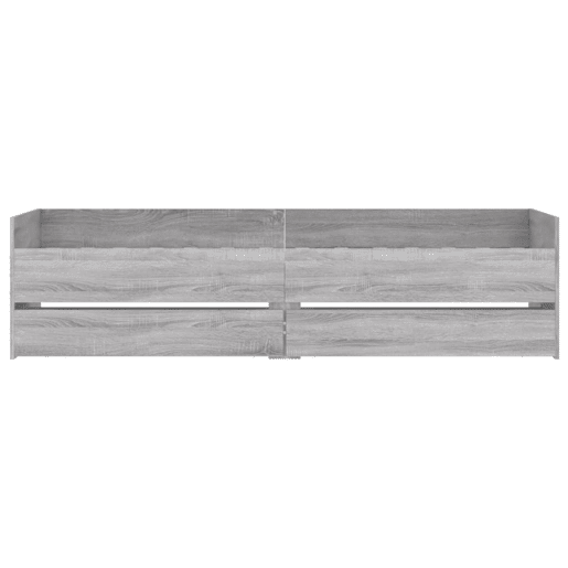 Estrutura de cama de solteiro para adultos com gavetas 90x190 cm cinzento sonoma Estrutura de cama de solteiro para adultos com gavetas 90x190 cm cinzento sonoma