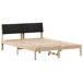 Estructura de cama matrimonial 145x214 Estructura de cama matrimonial 145x214 Blanco/ Gris Claro