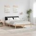 Estructura de cama matrimonial 145x214 Estructura de cama matrimonial 145x214 Blanco/ Gris Claro